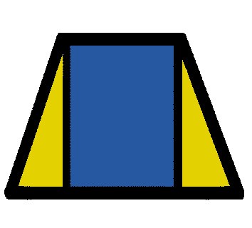 Pyramidenstumpf Diagonal- Schnitt