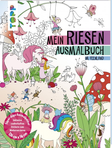 Riesen-Ausmalposter Feenland