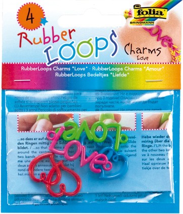 Rubber Loops - Charms LOVE