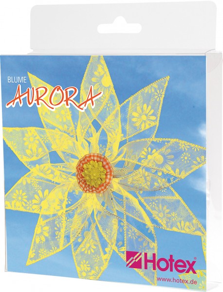 Bänder-Blume Aurora gelb