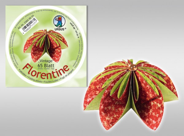 Florentine ”Vintage” rot/grün