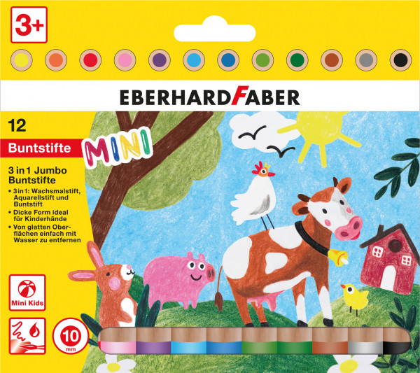 Mini Kids Jumbo Buntstifte 12 Stück