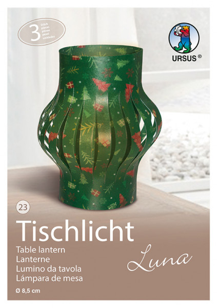 Tischlicht Luna Motiv 23, grün