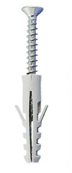 Schraube&Dübel für Bilderschiene