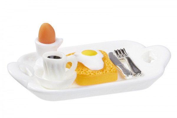 Wichtelzubehör Frühstück, 5,2x3,2cm, 5-teilig