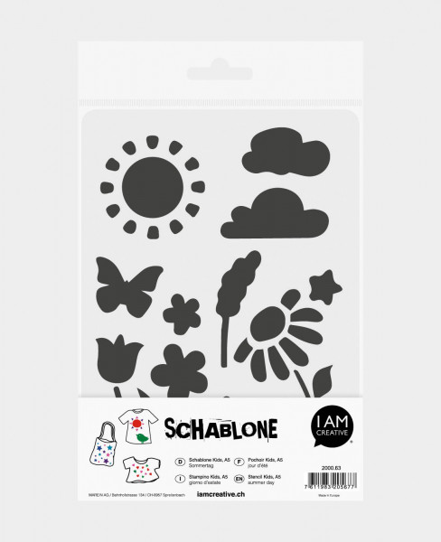 Schablone Kids ”Sommertag” DIN A5