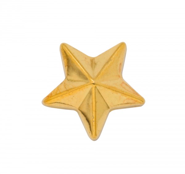 Nieten, Stern, gold, 19mm, 15 Stück