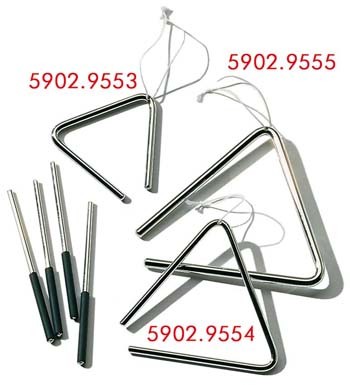 Triangeln, 10cm mit Schlägel,