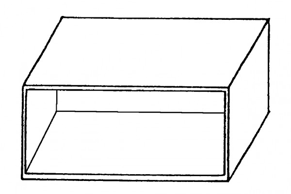 Oberschrank ohne Türen, ohne