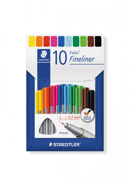 Fineliner Stifte Set 12 Stück bunt 0,4mm