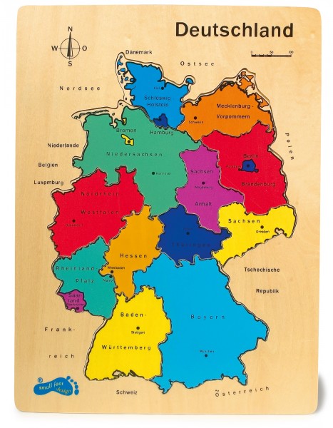 Puzzlekarte Deutschland 30x40cm