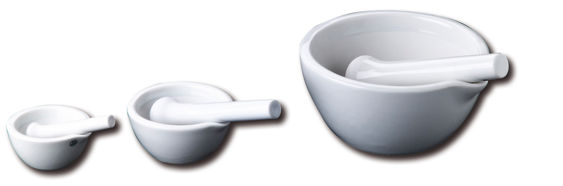 Mörser mit Pistill aus Porzellan | LMS Lehrmittel-Service H.Späth GmbH