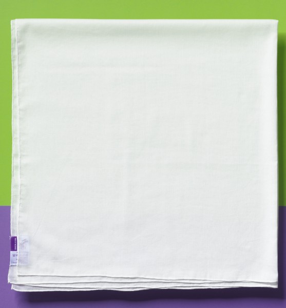 Tuch 90x90cm, 100% Baumwolle, gebl.