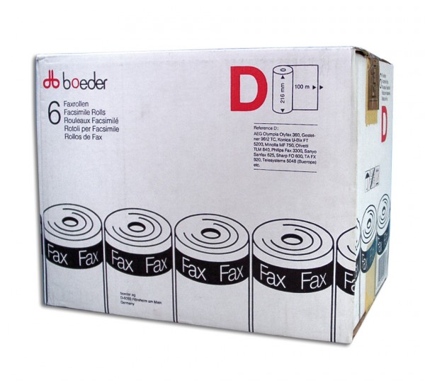 Faxpapier - Standardqualität,