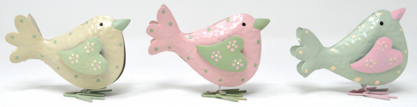 Vogel stehend aus Metall