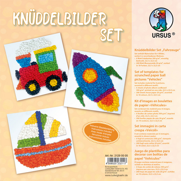 Knüddelbilder Set ”Fahrzeuge”