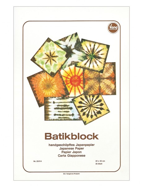 Batik-Block 22 X 33 cm 25 Blatt