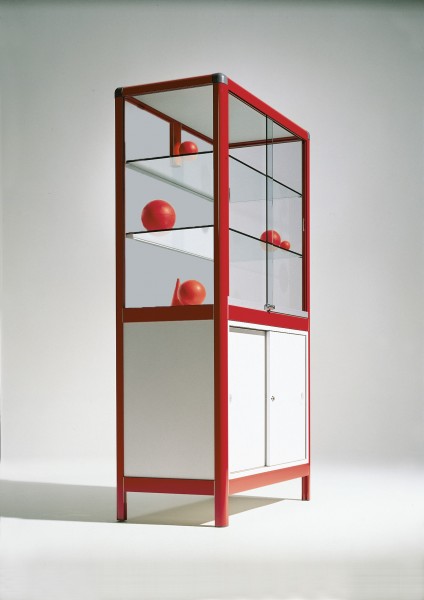 Glasvitrine 100cm mit Schrank