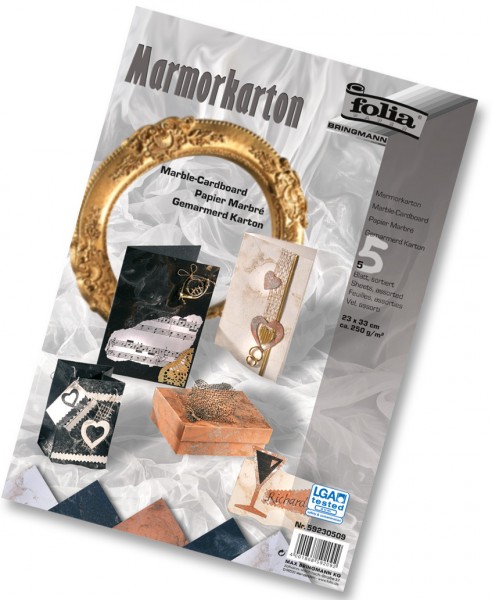 Marmorkarton 250g/m², 23x33cm