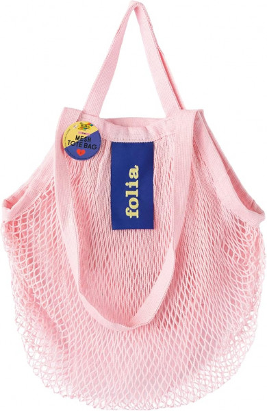Mesh Tote Bag, 44 x 44 cm Tragetasche, rosa