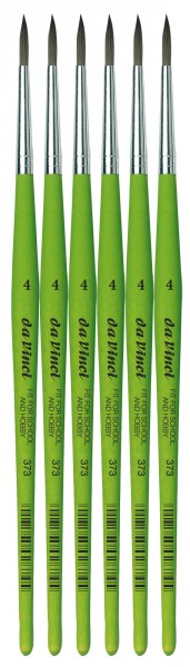 Pinselset - 6 Pinsel rund St. 4