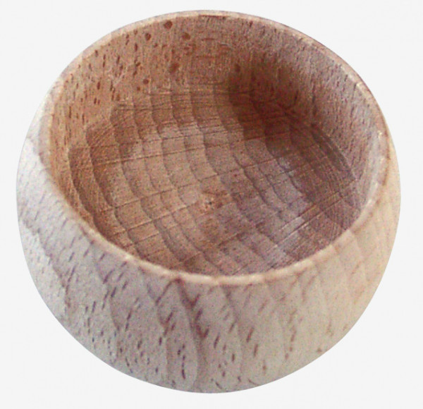 Teelichthalter aus Holz, unlackiert Kugel 50mm, Höhe 41mm *2. Wahl*