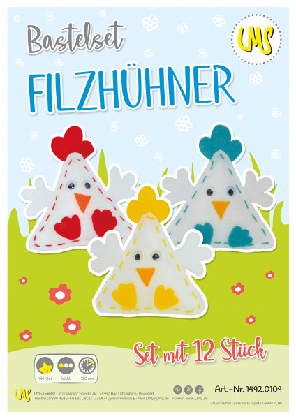 Filzhühner 12er-Set