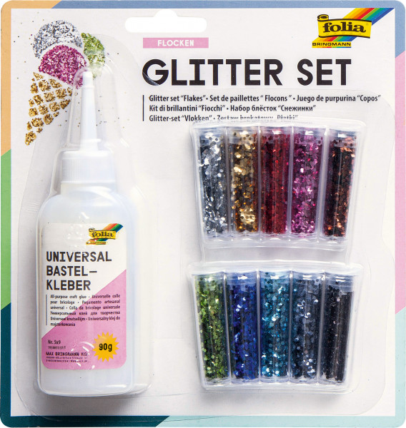 Glitter-Set Flocken