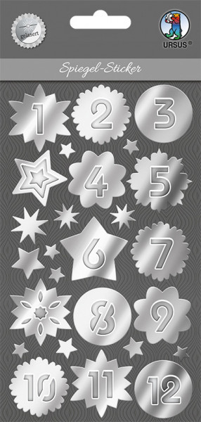Spiegel-Sticker ”Adventszahlen”