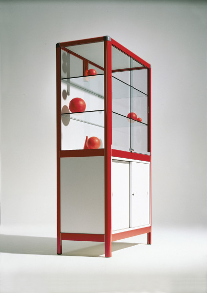 Glasvitrine 100cm mit Schrank