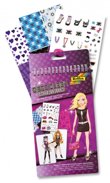 Schablonenbuch Disco Queen