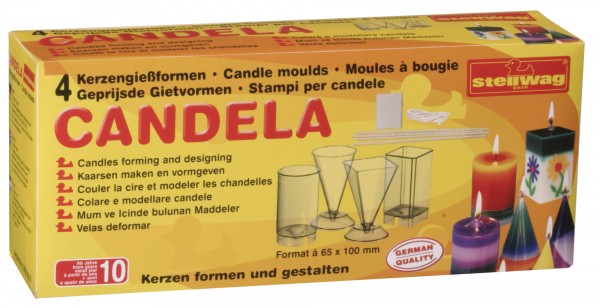 Kerzengießformen Set mit 4 Formen