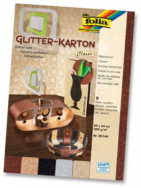 Glitterkarton 300 g/m², Classic,