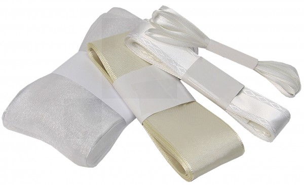 Bänderset (4 Stück) weiß