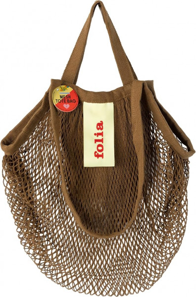 Mesh Tote Bag, 44 x 44 cm Tragetasche, olivgrün