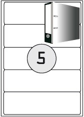 Ordnerrücken-Etiketten 190x58mm,