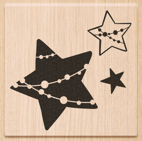 Stempel ”Stars” 7,1 x 6,9cm