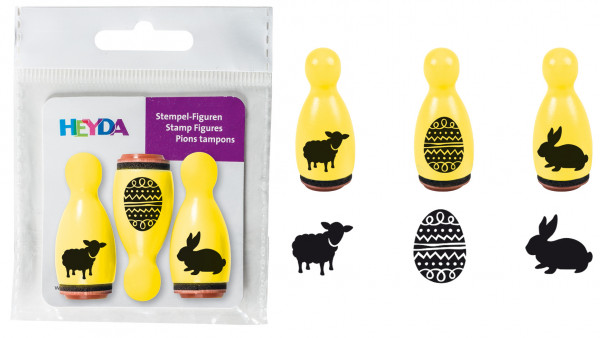 Stempel-Figuren 3er Set