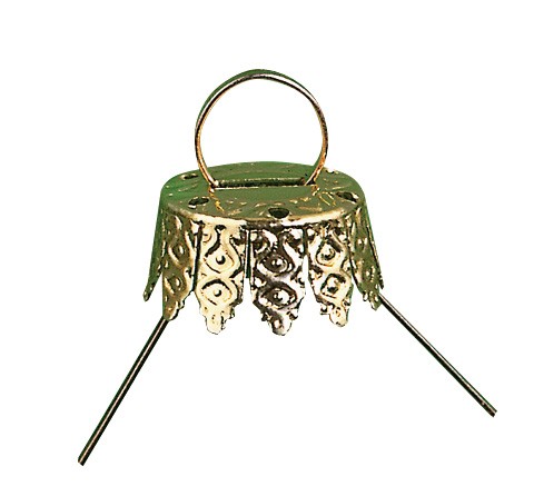 Kugelkappen gold, 6 Stück,