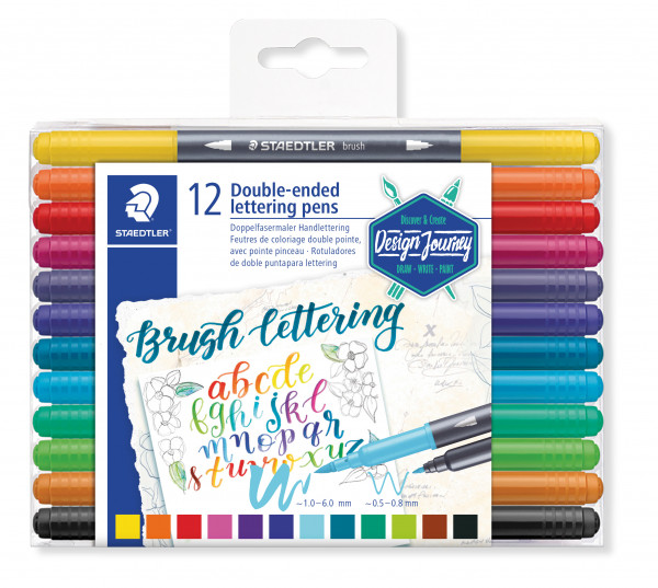 Fasermaler brushletter duo