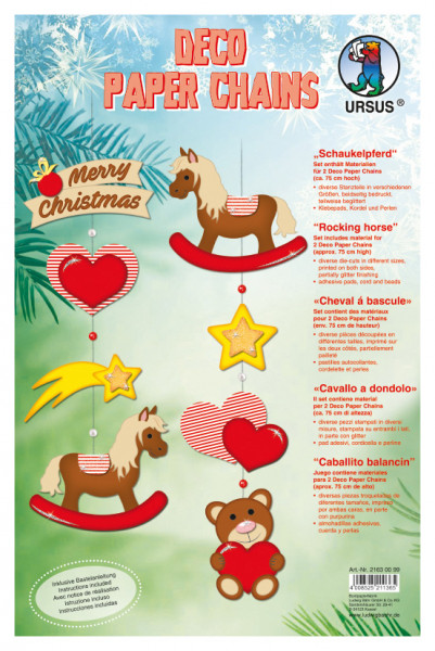 Deco Paper Chains ”Schaukelpferd”