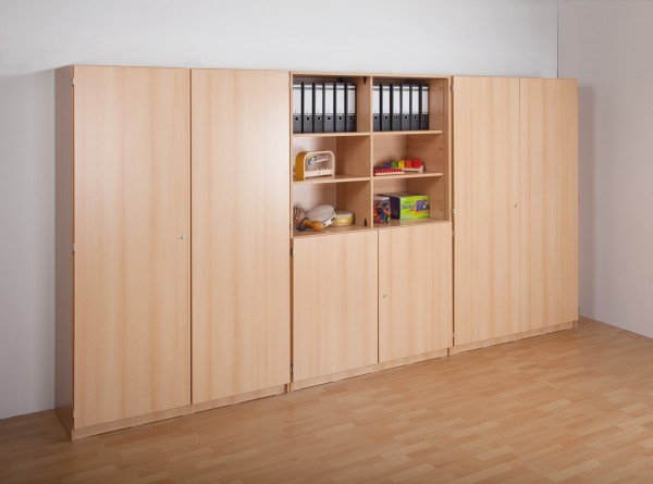 Schrankwand ohne Schübe mit 6 Türen