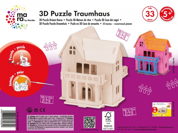 3D Puzzle Traumhaus