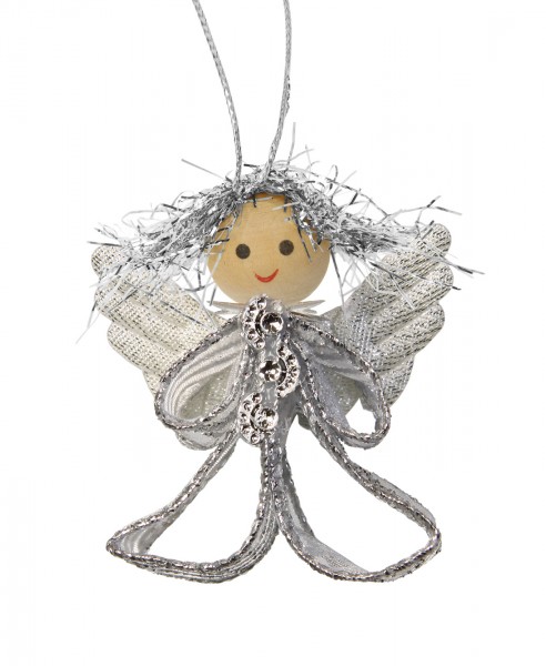 Engel-Bastelset silber