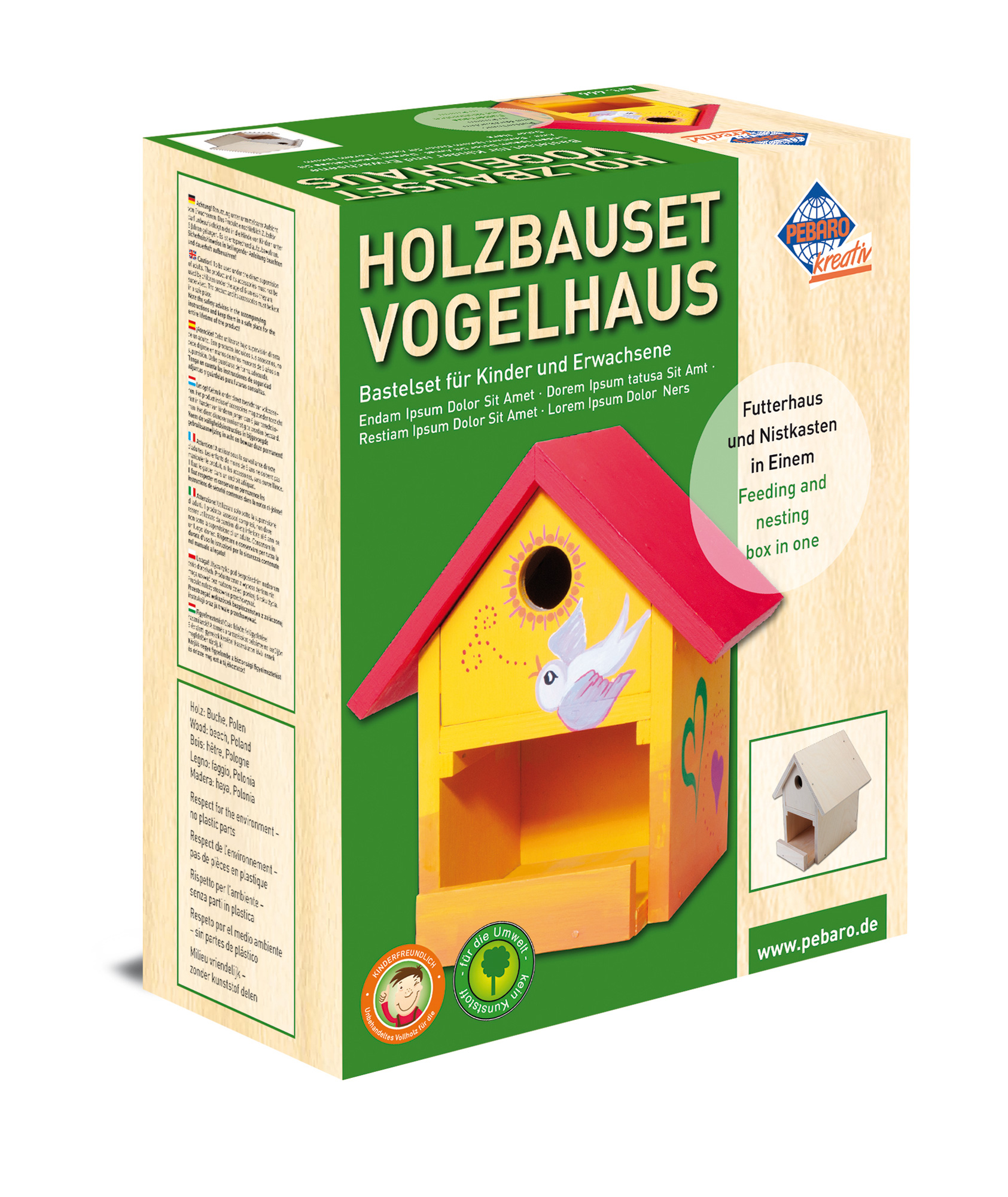 Holzbausatz-Vogelhaus  LMS Lehrmittel-Service H.Späth GmbH