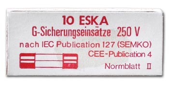 Fein-Sicherung 2,00 A / F, 10 Stück