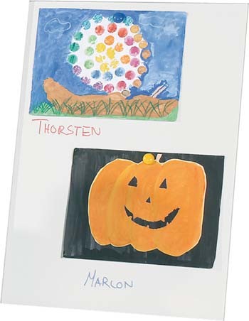 Weiße Stahlblechtafel für Plakat-u.