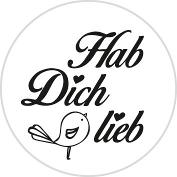 Stempel ”Hab Dich lieb”