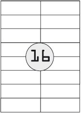 Universal-Etiketten 105x37mm,