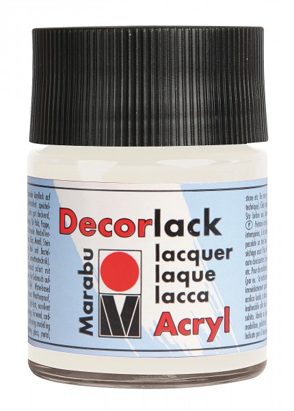 Marabu Decorlack weiß 50ml